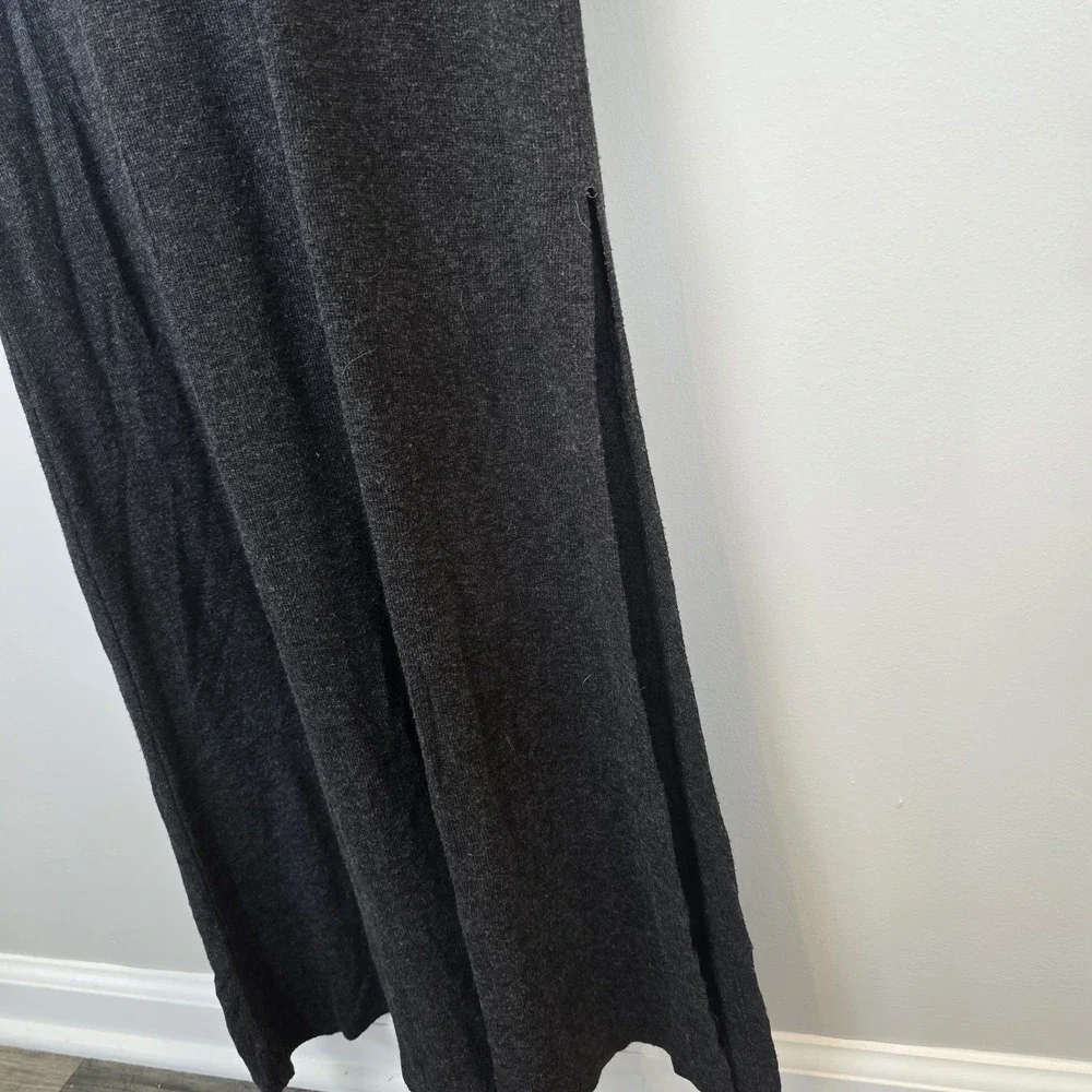 Bordeaux‎ Gray Sz Small Maxi Long Sleeve Dress.C73